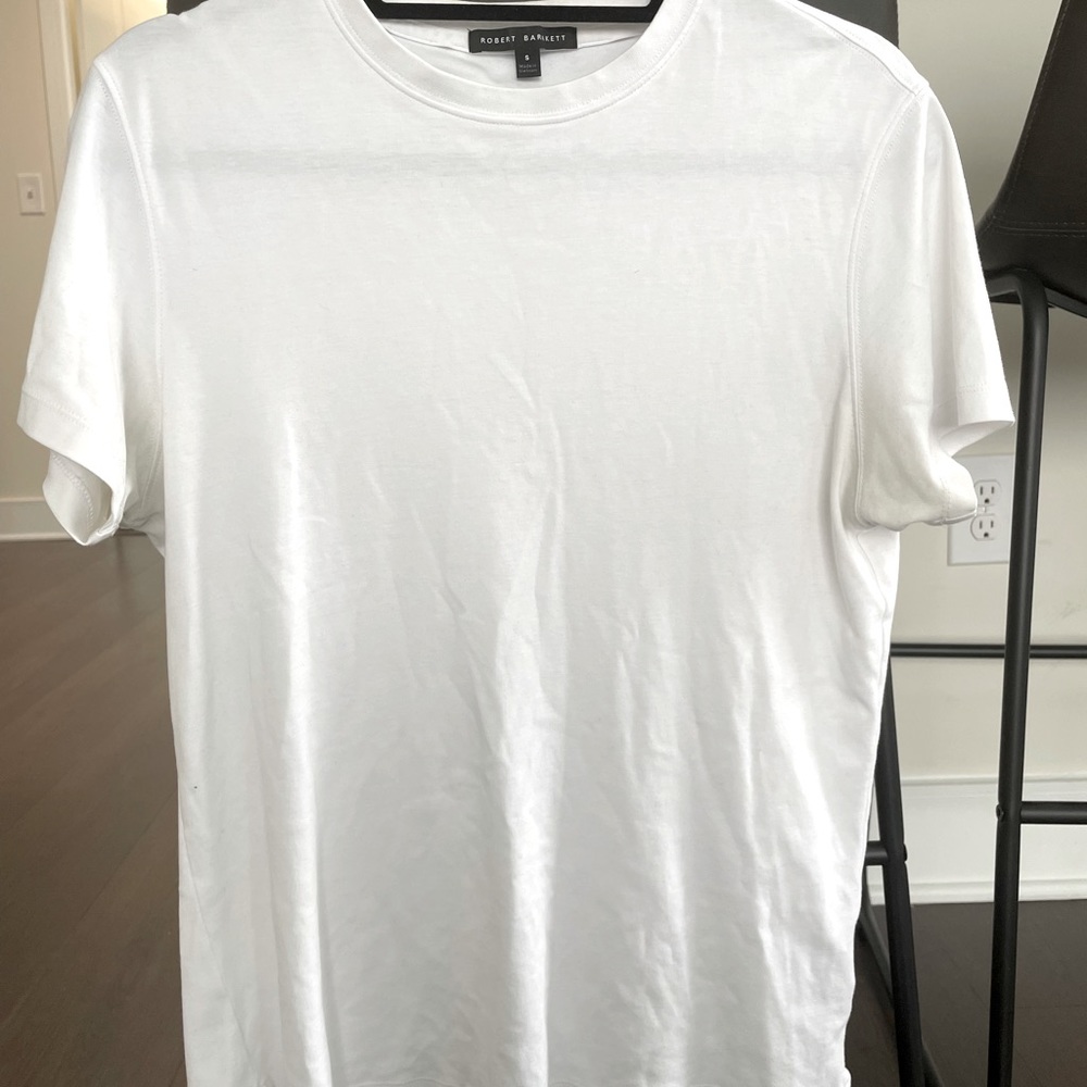White Robert Barakett T Shirt size small